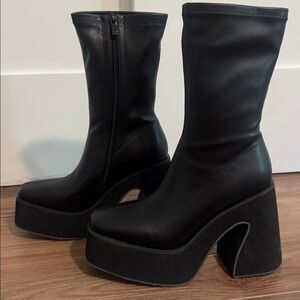 Black Platform Boots